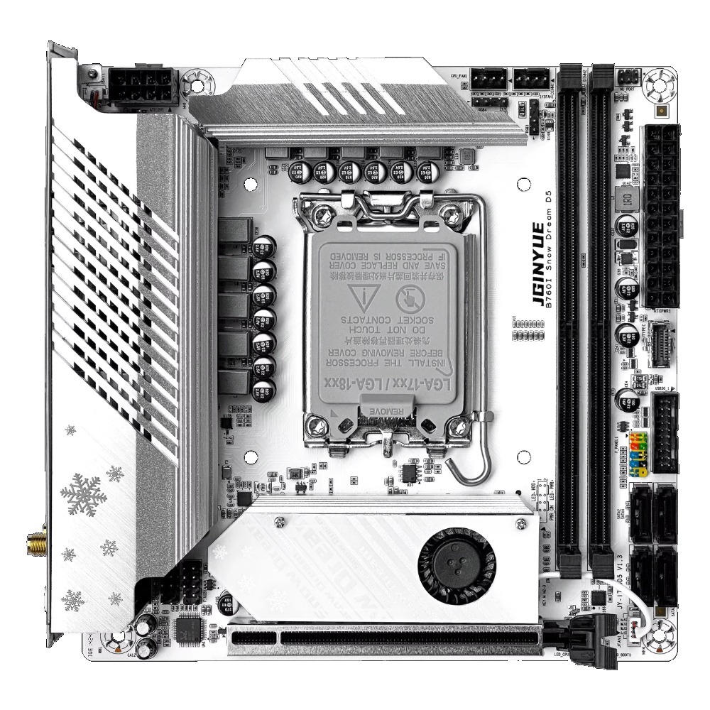 JGINYUE B760i-Snow Dream – pły – Lga 1700 Ddr5 Itx Motherboard recenzja i cena