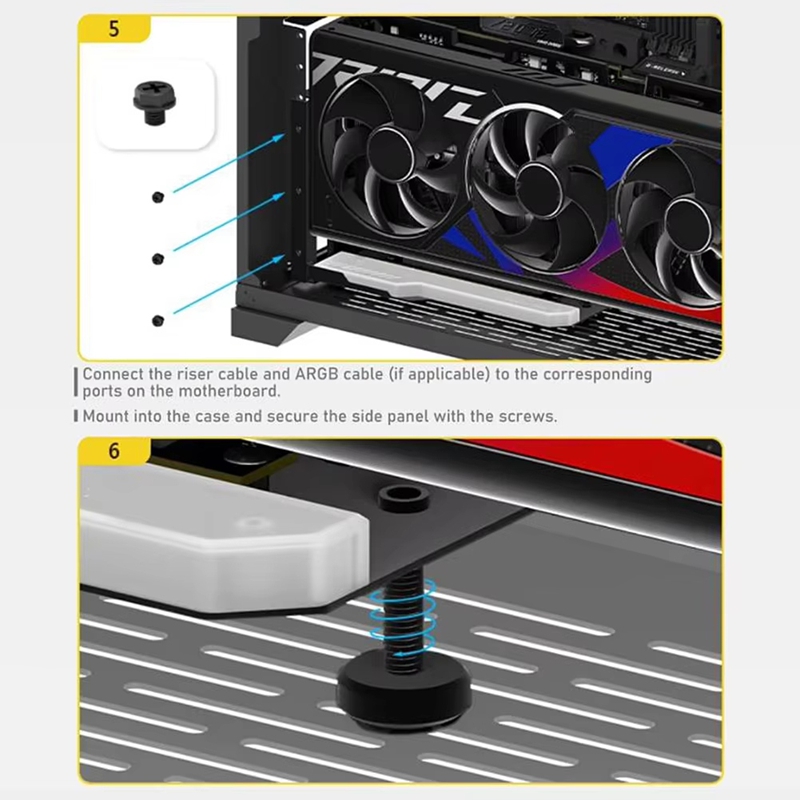 ● Pionowy uchwyt do montażu ka – Pcie 4.0 X16 Riser Cable 90 Degree recenzja i cena