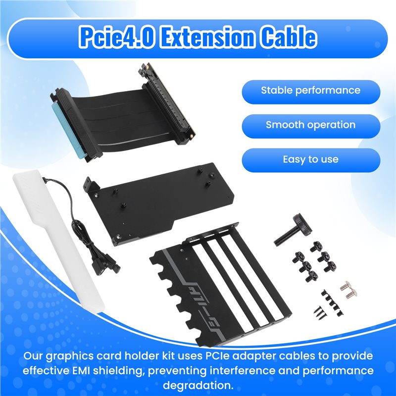 Pionowy uchwyt do montażu kart – Pcie 4.0 X16 Riser Cable 90 Degree recenzja i cena