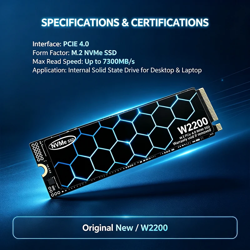 2026 Nowy, szybki dysk SSD W22 – M.2 Nvme 4Tb Pcie 4.0 Ssd recenzja i cena