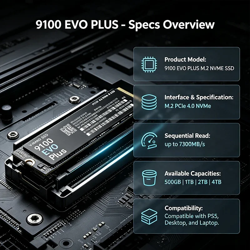 9100 EVO PLUS M.2 NVMe SSD – b – M.2 Nvme 4Tb Pcie 4.0 Ssd recenzja i cena